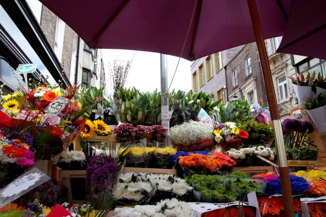 Fresh flowers sold daily on Grafton Street
